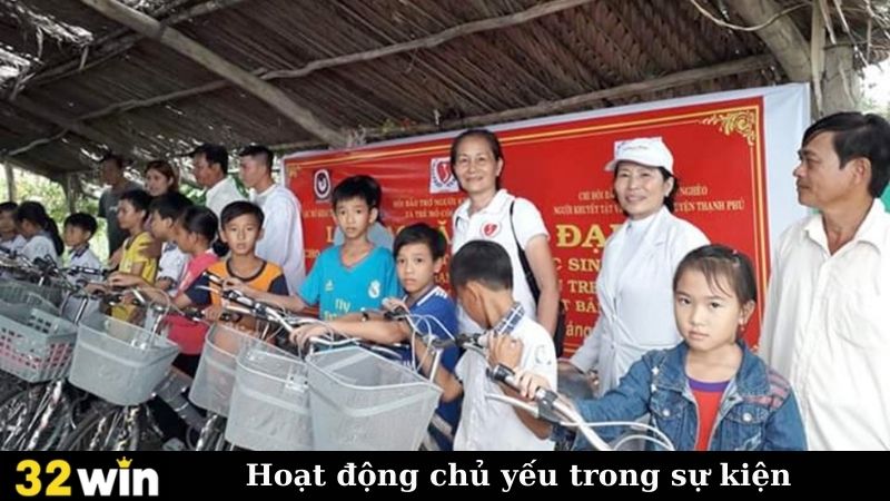 Các hoạt động chủ yếu trong sự kiện thiện nguyện