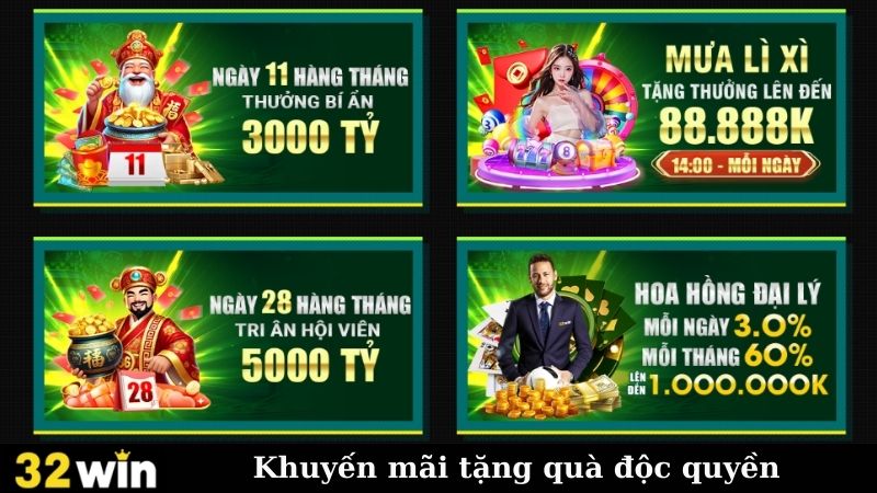 Khuyến mãi tặng quà độc quyền